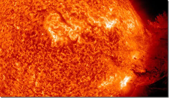 tempestade solar2 thumb Explosão solar poderá provocar blecautes no mundo