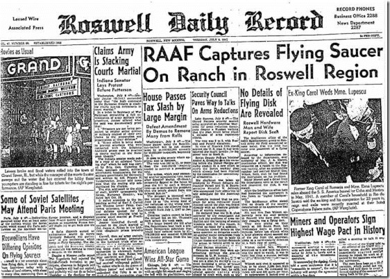jornal ufo thumb Caso Roswell: 66 anos de perguntas sem respostas