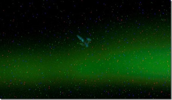 ovni boreal thumb OVNI capturado próximo a Aurora Boreal por câmera da Estação Espacial