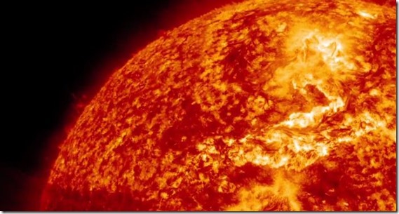 fogo sol thumb NASA captura canyon de fogo na superfície do Sol