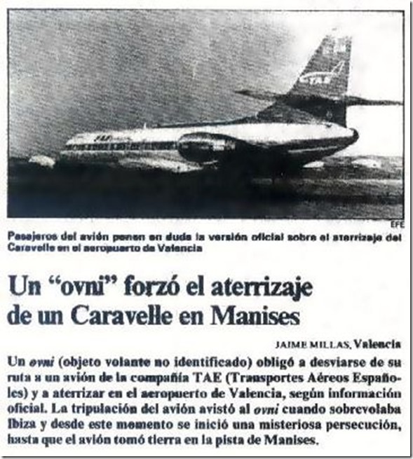 ovnianises thumb 1979: Incidente de OVNI no Aeroporto de Manises